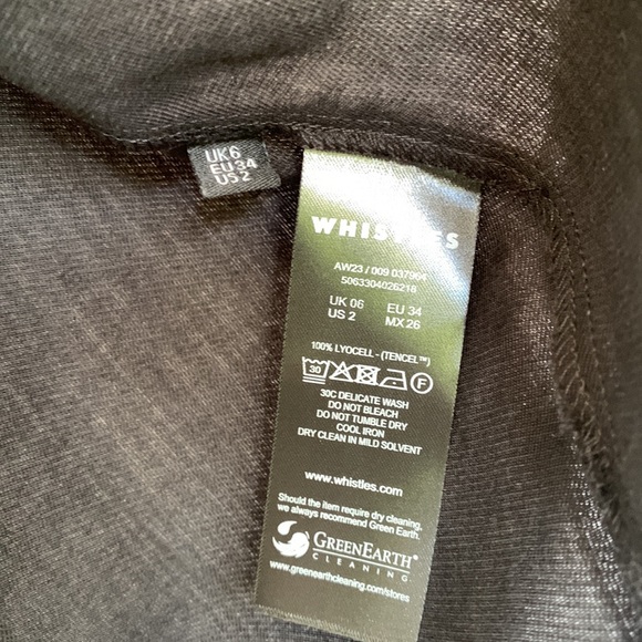 NWT Whistles Olivia Wrap Skirt Black Size 2 - Picture 8 of 16